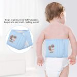 Haosie Baby Belly Button Band, Infant Belly Protector, Cotton Umbilical Hernia Belt for Toddler Boys Girls (22 X 6.3 In)(Light Blue) - Image 4